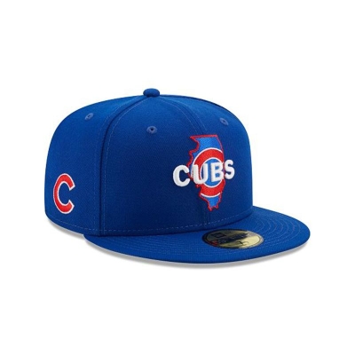 Sapca New Era Chicago Cubs MLB Local 59FIFTY Fitted - Albastri